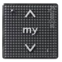 Somfy Smoove 1 IO black shine wandschakelaar