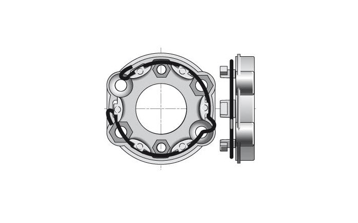 Motorsteun Somfy universeel voor LT50 en LT 60 main product photo