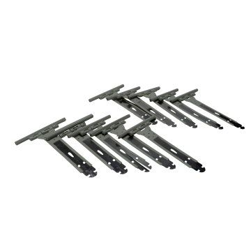 PVC veer - 17 cm lang - voor 9 mm lamellen (pakket 10 stuks)