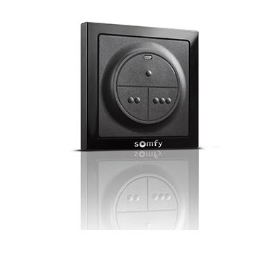 Somfy Draadloze wandschakelaar IO, 3-kanaals (zwart)