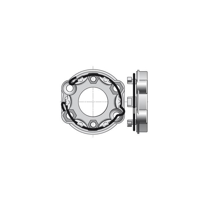 Somfy motorsteun universeel voor zonweringen