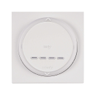 Somfy Smoove Amy 4 IO wandschakelaar wit, inclusief vierkant frame