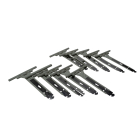 PVC veer - 17 cm lang - voor 9 mm lamellen (pakket 10 stuks)