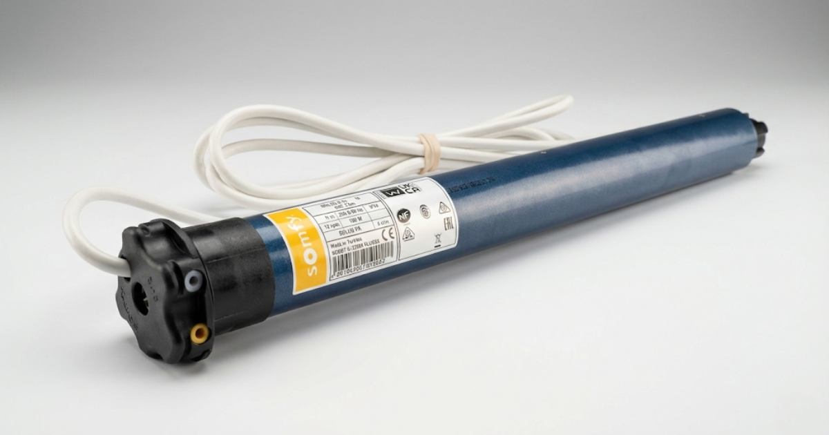 Solus buismotor van Somfy afstellen met draaistiften 